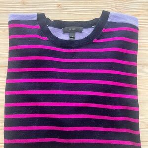 J.Crew Color Block and Stripe Merino Sweater – XS, Tunic Length